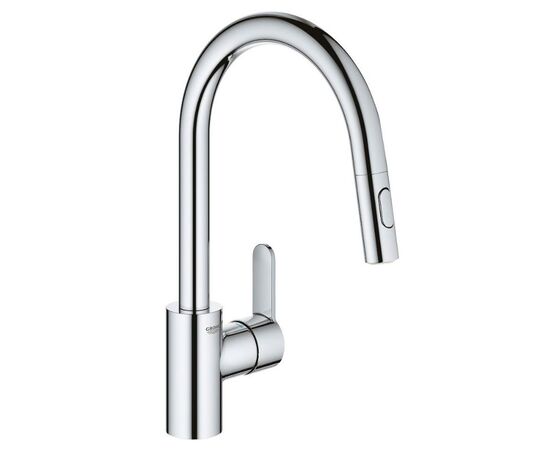смеситель для кухни grohe eurostyle cosmopolitan 31482003 с выдвижным изливом, хром в Актау фото № 1