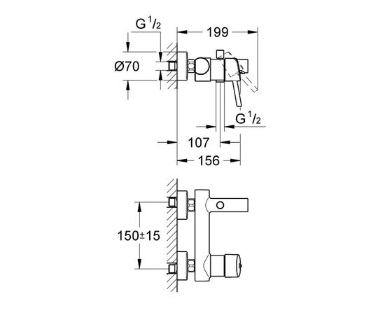 смеситель для ванны grohe concetto 32211001, хром в Актау фото № 2