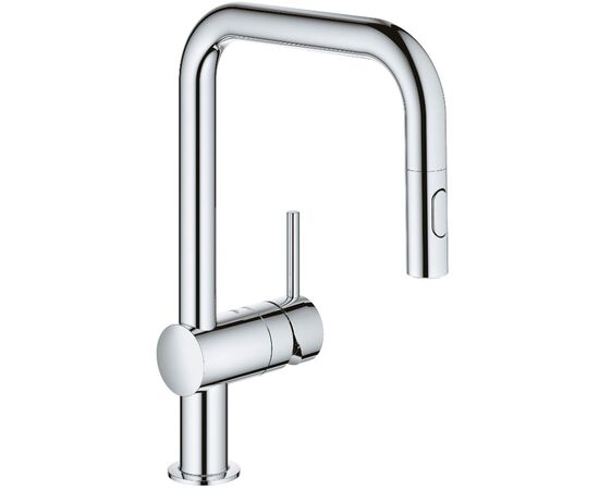 смеситель для кухни grohe minta 32322002, выдвижной излив, хром в Актау фото № 1