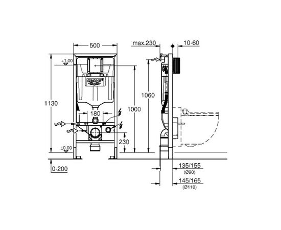 Инсталляция для унитаза-биде grohe rapid sl 39112001 в Актау фото № 2