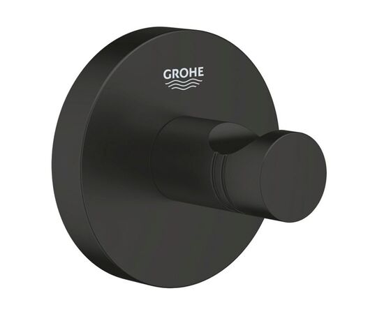 Крючок для банного халата grohe quickfix start 411732430, черный матовый в Актау фото № 1