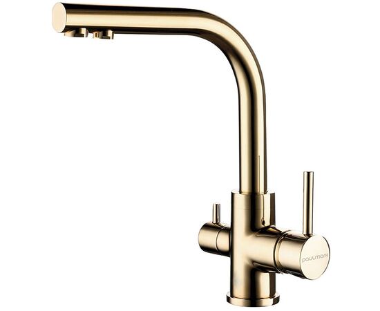 смеситель для кухни paulmark essen es213011-g, золото в Актау фото № 1