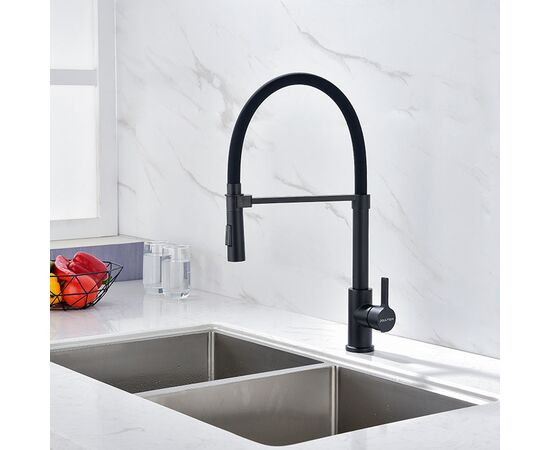 смеситель для кухни paulmark halt ha214021-401, антрацит в Актау фото № 2