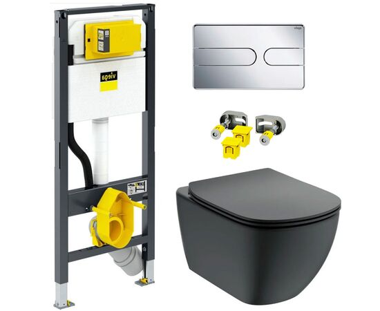унитаз с инсталляцией 4в1 ideal standard tesi t0079v3 792862 t3527v3 в Актау фото № 1