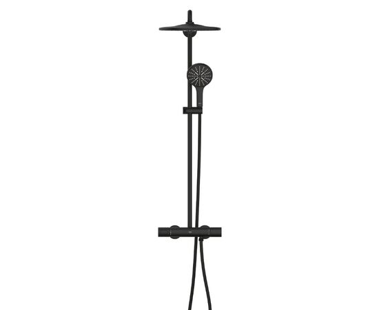 Душевая система с термостатом grohe rainshower smartactive 310 22119kf0, черныйфантомный в Актау фото № 2