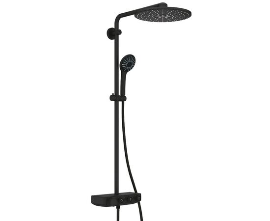 Душевая система с термостатом grohe euphoria smartcontrol 310 duo 22120kf0, черный в Актау фото № 1