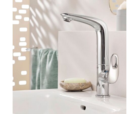 Высокий смеситель для раковины grohe eurostyle 23569003, хром в Актау фото № 2