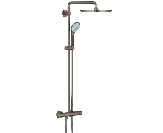 Душевая система с термостатом grohe euphoria xxl 310 26075al0, тёмный графит в Актау фото № 1