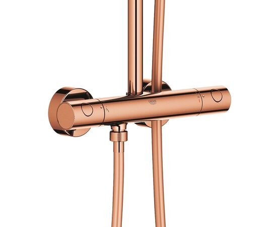 Душевая система с термостатом grohe euphoria xxl 310 26075da0, теплый закат глянец в Актау фото № 3