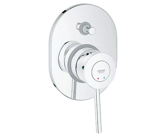Встраиваемый смеситель для ванны grohe bauclassic 29047000 с механизмом, хром в Актау фото № 1