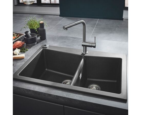 Кухонная мойка grohe k700 31657at0, серый гранит в Актау фото № 2