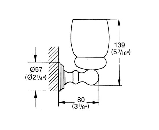 Держатель для стакана grohe sinfonia 40043ig0, хром/золото в Актау фото № 2