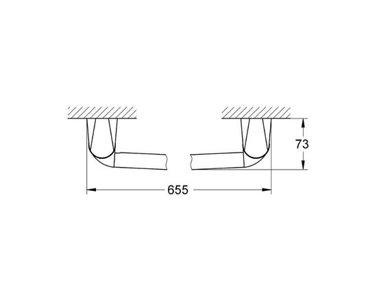 Держатель для банного полотенца grohe chiara 40329000, 600, хром в Актау фото № 2