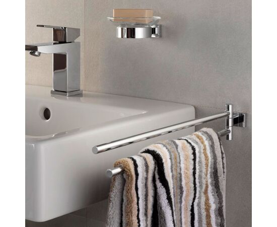 Двойной держатель полотенца grohe essentials cube 40624001, хром в Актау фото № 2