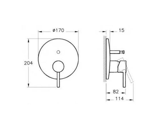 Встраиваемый смеситель vitra minimax s a42268exp/a42262exp в Актау фото № 2