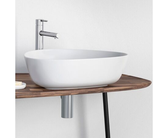раковина накладная vitra plural 7812b401-0016 47x40 см, треугольная, белая в Актау фото № 4