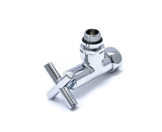 Вентиль запорный угловой bp-hp 3/4"х1/2", крестовой, хром нф-00000188 в Актау фото № 1