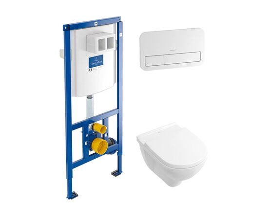 унитаз подвесной villeroy boch o. novo 5660d301 безободковый в Актау фото № 1