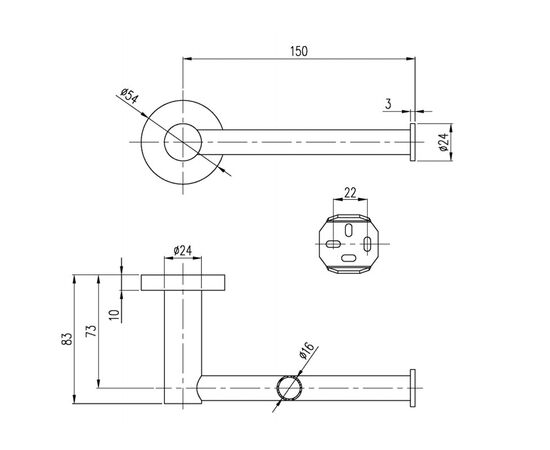 Бумагодержатель villeroy&boch elements-tender tva15101400061 хром в Актау фото № 2