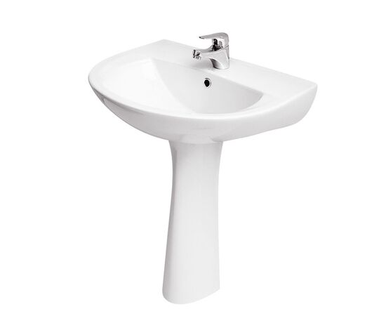 раковина с пьедесталом cersanit eko s-um-e50/1 50см в Актау фото № 1