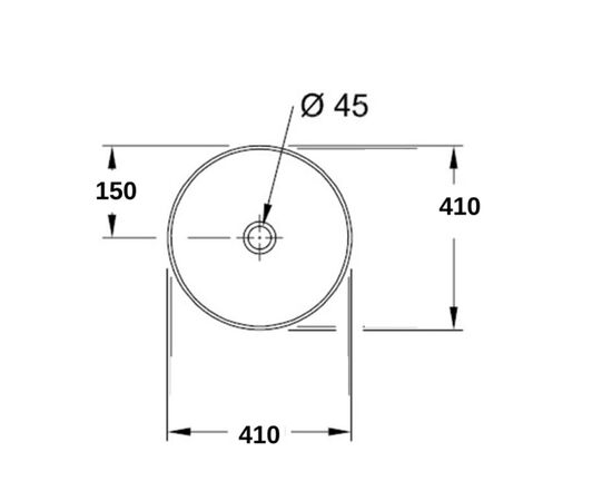 раковина накладная hans m9025b 40x40 см, черная матовая в Актау фото № 3
