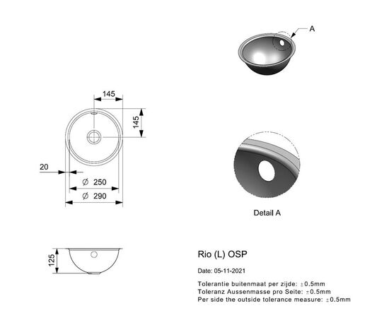 Встраиваемая мойка раковина reginox rio r00472 l osp в Актау фото № 3