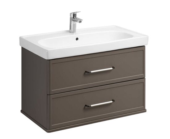 тумба с раковиной 85 см aquaton нео-классика 1a286301ncr30+1wh501782 мускат в Актау фото № 1