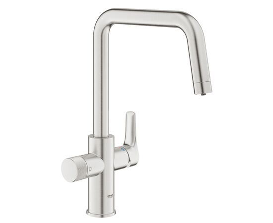 смеситель для кухни grohe blue pure eurosmart 30583dc0, с возможностью подключения фильтра, сталь в Актау фото № 3
