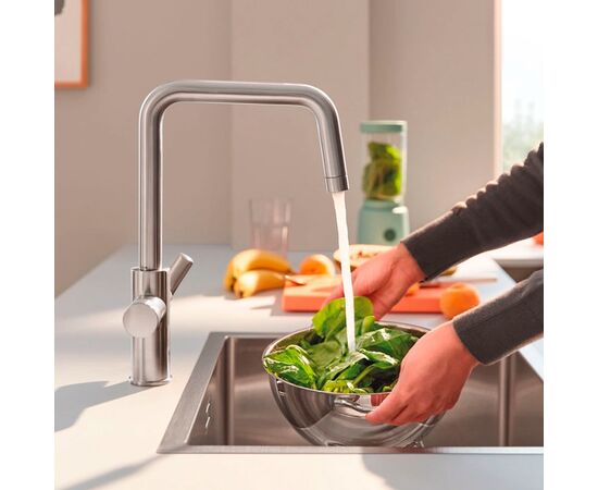 смеситель для кухни grohe blue pure eurosmart 30583dc0, с возможностью подключения фильтра, сталь в Актау фото № 2