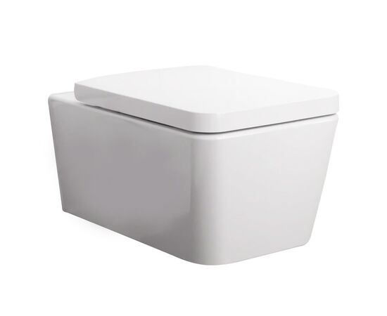 унитаз подвесной hansgrohe elupura q 60194450/60150450 с микролифтом, белый в Актау фото № 1