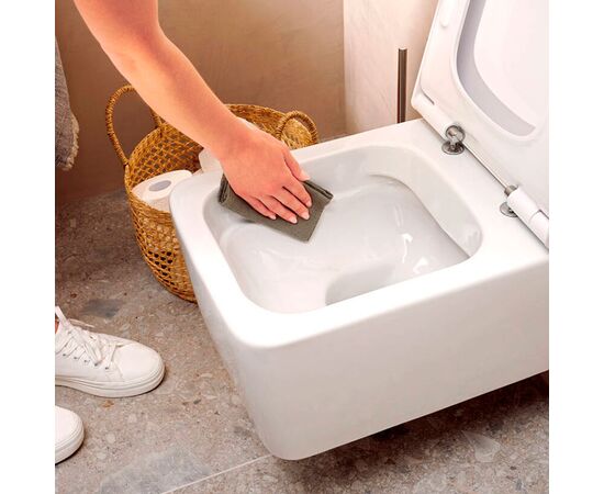 унитаз подвесной hansgrohe elupura q 60194450/60150450 с микролифтом, белый в Актау фото № 3
