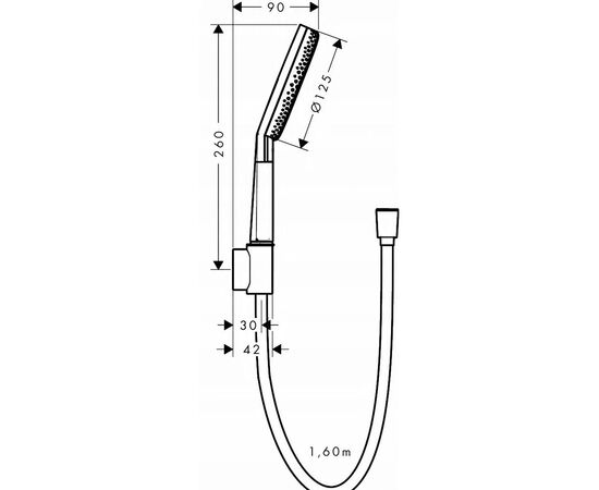 Душевой набор hansgrohe raindance alive select s 3jet ecosmart 24611000 в Актау фото № 2