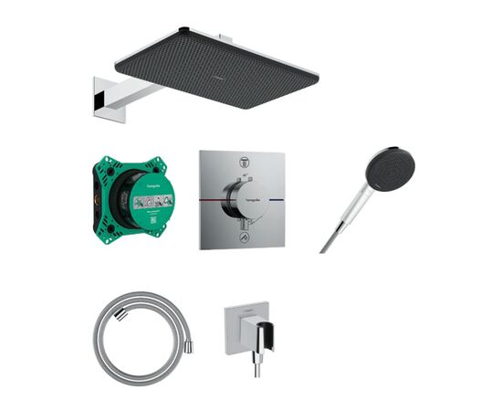 Встраиваемая душевая система hansgrohe raindance alive 24620000 q 210 340 1jet, хром в Актау фото № 1