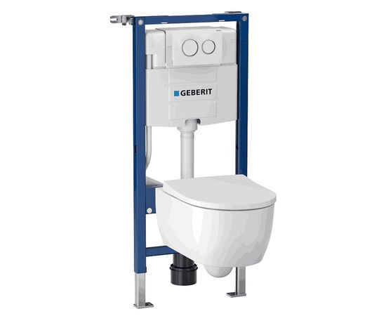Инсталляция для унитаза geberit 500.060.tc.i set 111.060.00.1 + 111.815.00.1 +115.085.kj.1 + 500.814.00.1 в Актау фото № 1