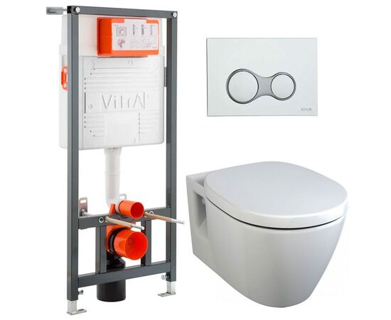 Комплект vitra: унитаз ideal standard e814901 с инсталляцией 700-1873 в Актау фото № 1