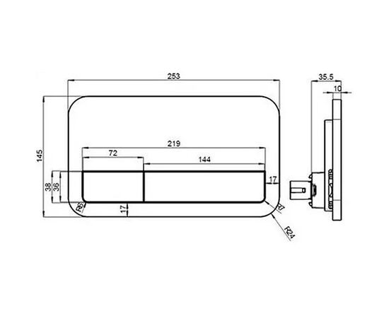 Кнопка смыва villeroy & boch viconnect 922490an в Актау фото № 2