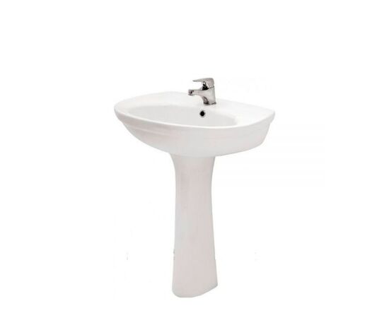 раковина с пьедесталом cersanit eko s-um-e55/1-w 55см в Актау фото № 1