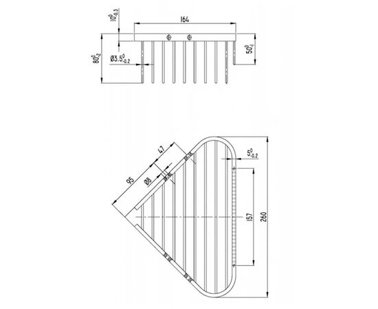 Полочка для душа угловая villeroy&boch elements-tender tva15100900061 в Актау фото № 2