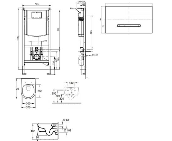 Комплект 4в1 villeroy&boch avento 5656rs01 922169d8 в Актау фото № 2
