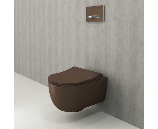 унитаз подвесной bocchi v-tondo 1416-025-0129 безободковый в Актау фото № 3