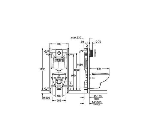 Комплект grohe bauceramic compact 39415000 с инсталляцией solido в Актау фото № 2