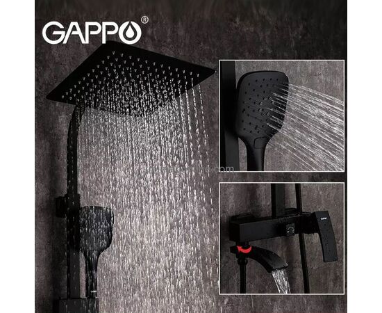 Душевая система gappo g2407-6 черная в Актау фото № 2