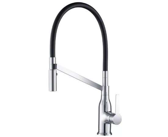 смеситель для кухни gappo g4398-15 с гибким изливом черный в Актау фото № 1