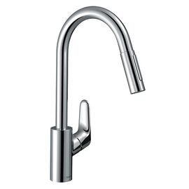 смеситель для кухни hansgrohe focus 31815000 c выдвижным душем в Актобе фото № 1