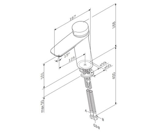 смеситель для раковины am.pm inspire v2.0 f50a02500 нажимной в Актобе фото № 3