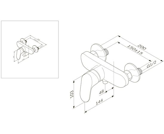 смеситель для душа am.pm like f8020016 в Актобе фото № 5