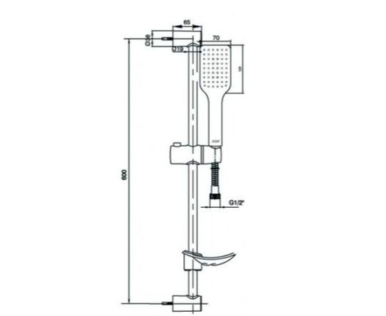 Душевой гарнитур e.c.a tiera 102146029ex в Актобе фото № 2