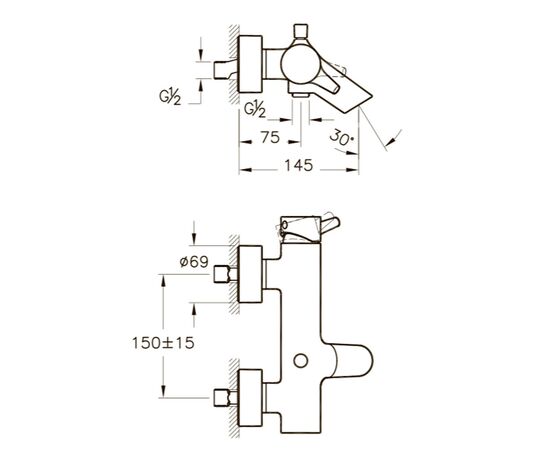 смеситель для ванны vitra nest trendy a42242exp в Актобе фото № 3