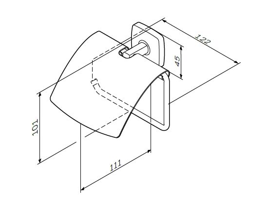 Держатель туалетной бумаги am.pm gem a90341400 с крышкой в Актобе фото № 4