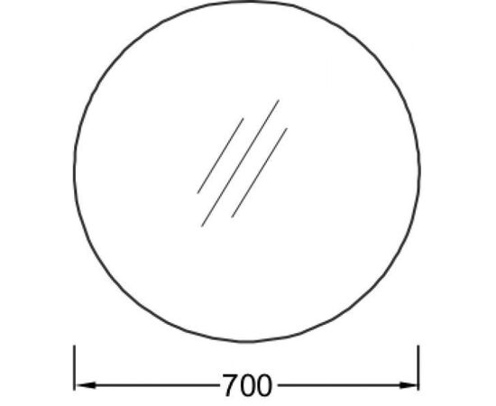Зеркало jacob delafon 70 см eb1454-nf, круглое, с подсветкой в Актобе фото № 3